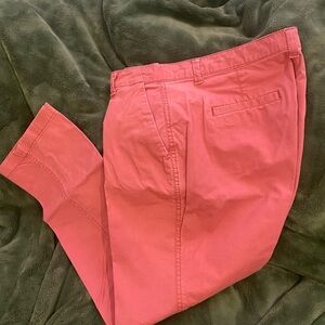 Gap Women's Coral Girlfriend Chino Pants, Size 10
